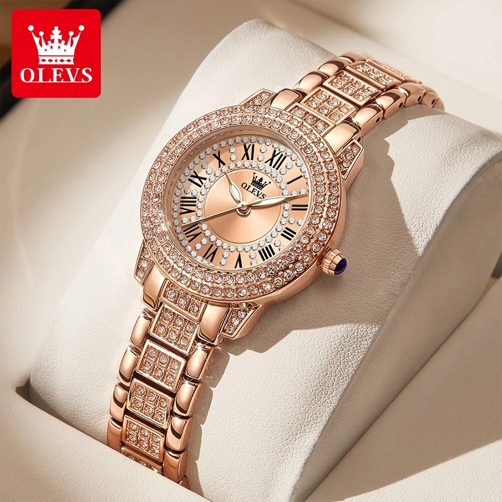 Luxury Watch Diamond - OLEVS 9943 Luxury All Diamond Original