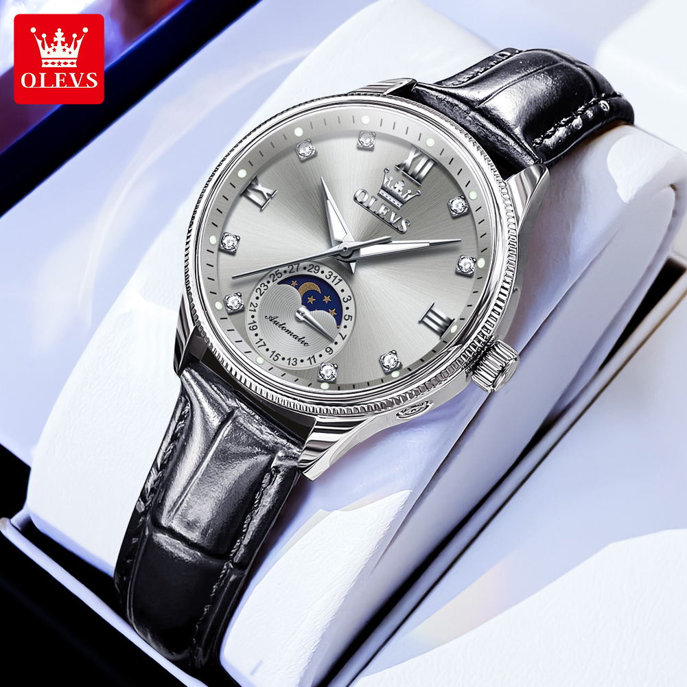 Luxury Watch Moon Phase - OLEVS Moon Phase Fashion Women Watches