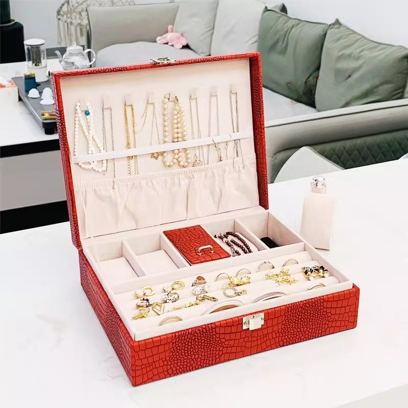 Luxury Watch E Jewellery - Portable Jewelry Box Leather Luxury Aesthetic