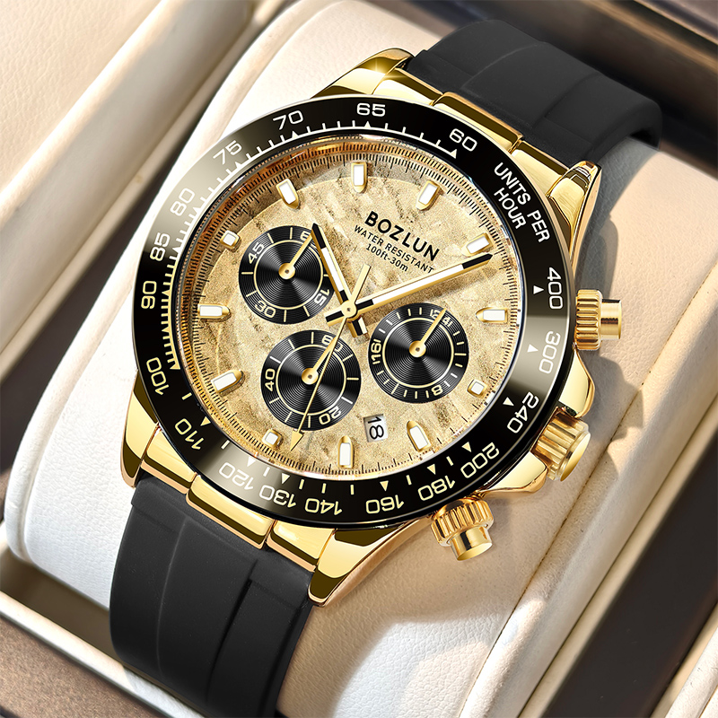 Luxury Watch List - BOZLUN Chronograph Movement Quartz Watches For