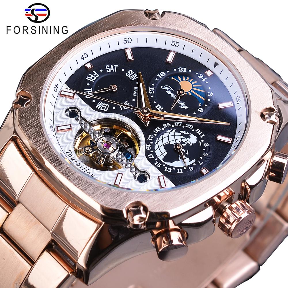 Moonphase Complication Watch - Forsining Thương Hiệu Nam Đồng Hồ