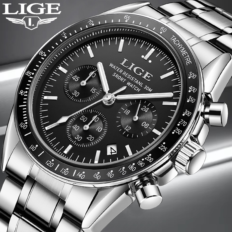 Luxury Watch Japan - LIGE Fashion Quartz Wrist Watch For