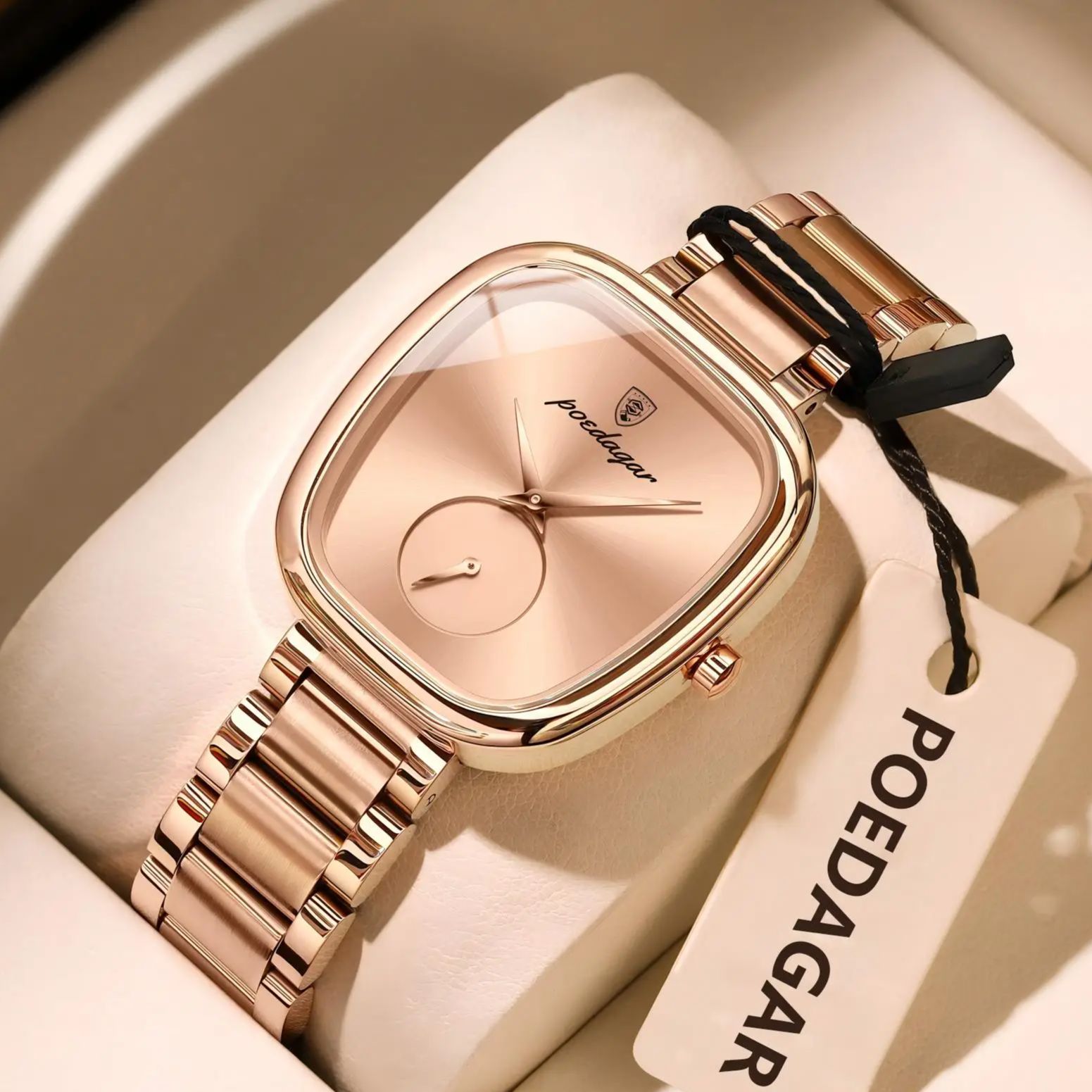 Luxury Watch Top 10 - POEDAGAR Top Fashion Woman Wristwatch Waterproof