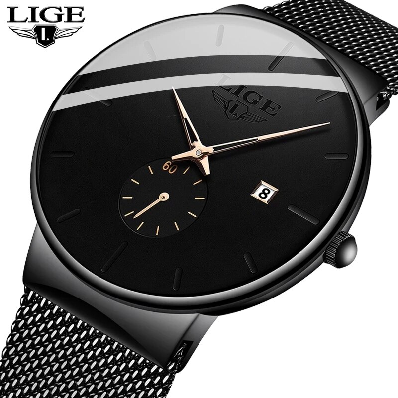 Luxury Watch Top 10 - LIGE Fashion Mens Watches Top Brand