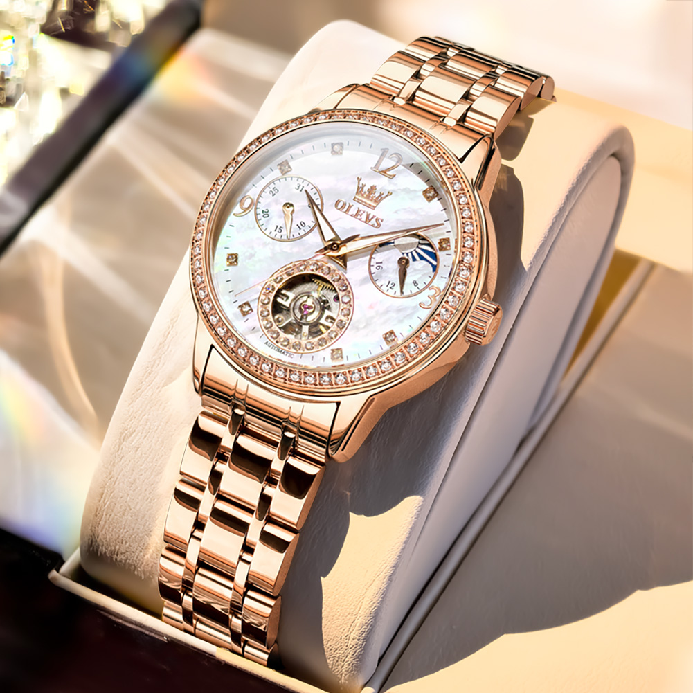 Luxury Watch Moon Phase - OLEVS Women's Watches Top Brand Luxury