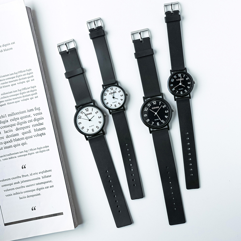 Luxury Watch Girl - Simple Black Watch Quartz Watches for