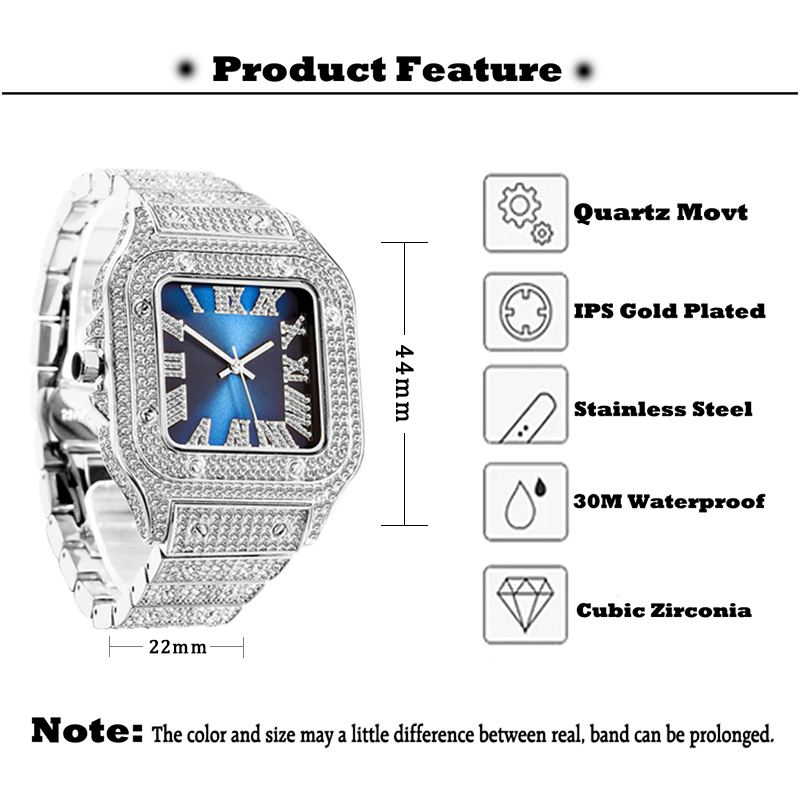 MISSFOX Nam Đồng Hồ Hip Hop Ba - đánh giá và giá Luxury Watch Top 10
