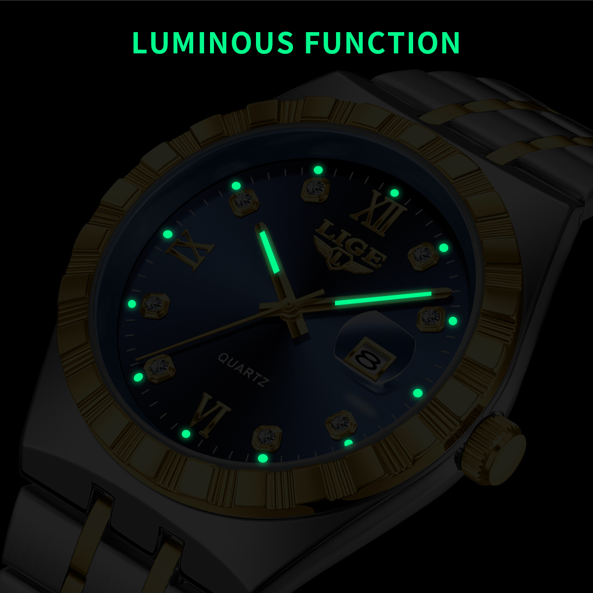 LIGE Top Brand Luxury Men Watc - đánh giá và giá Luxury Watch Business