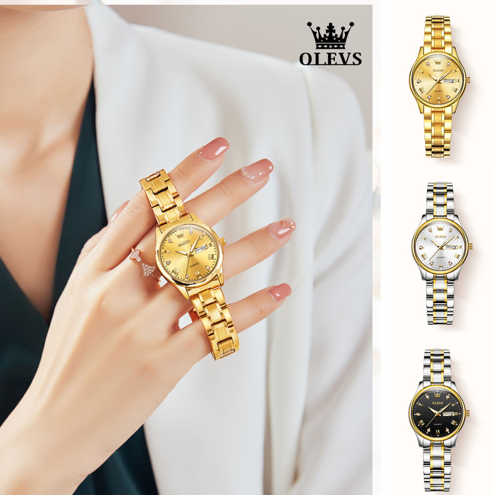 OLEVS 5563 New Fashion Women Q - đánh giá và giá Luxury Watch Moon Phase