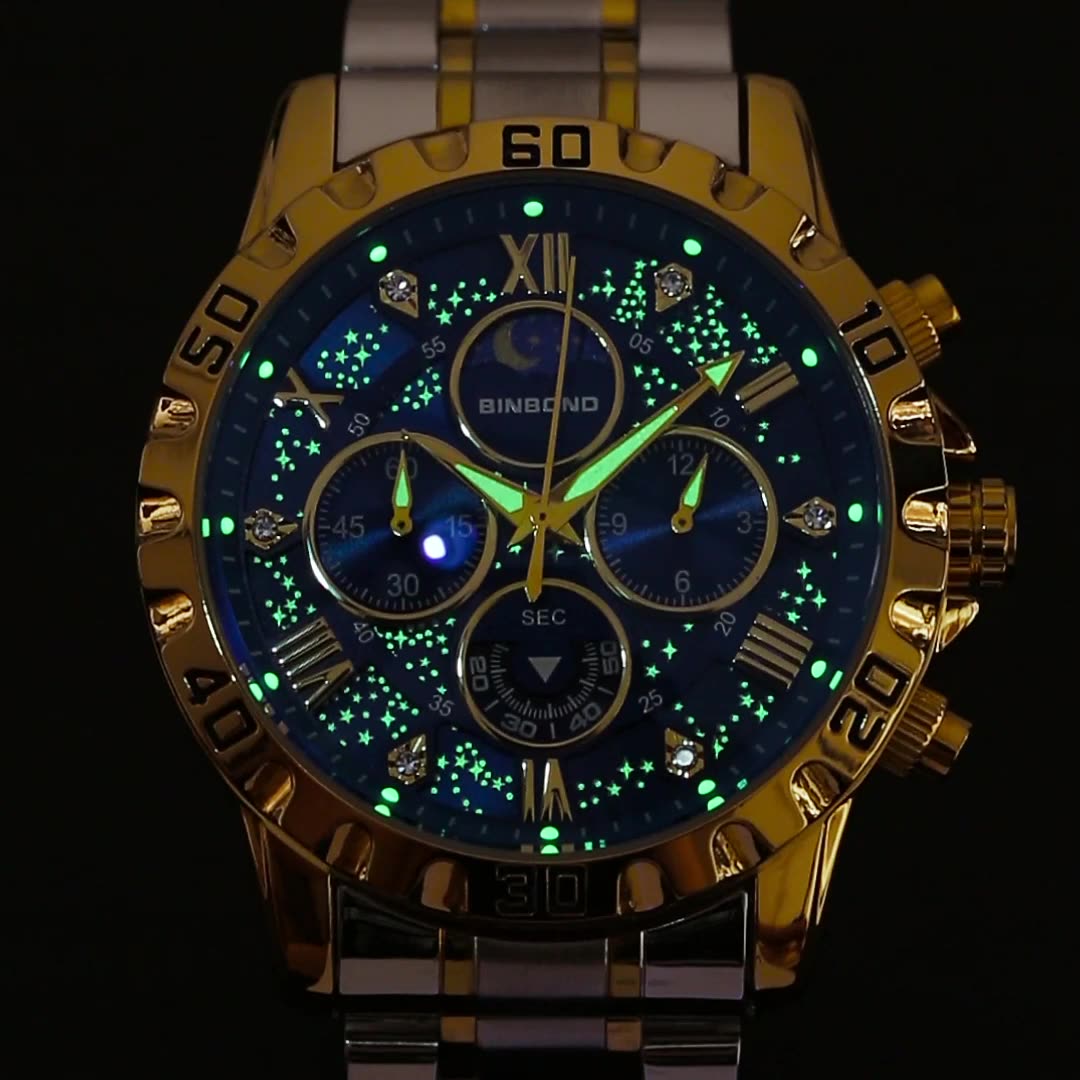 2026 Men Watch Light Luxury Bu - đánh giá và giá Moonphase Complication Watch
