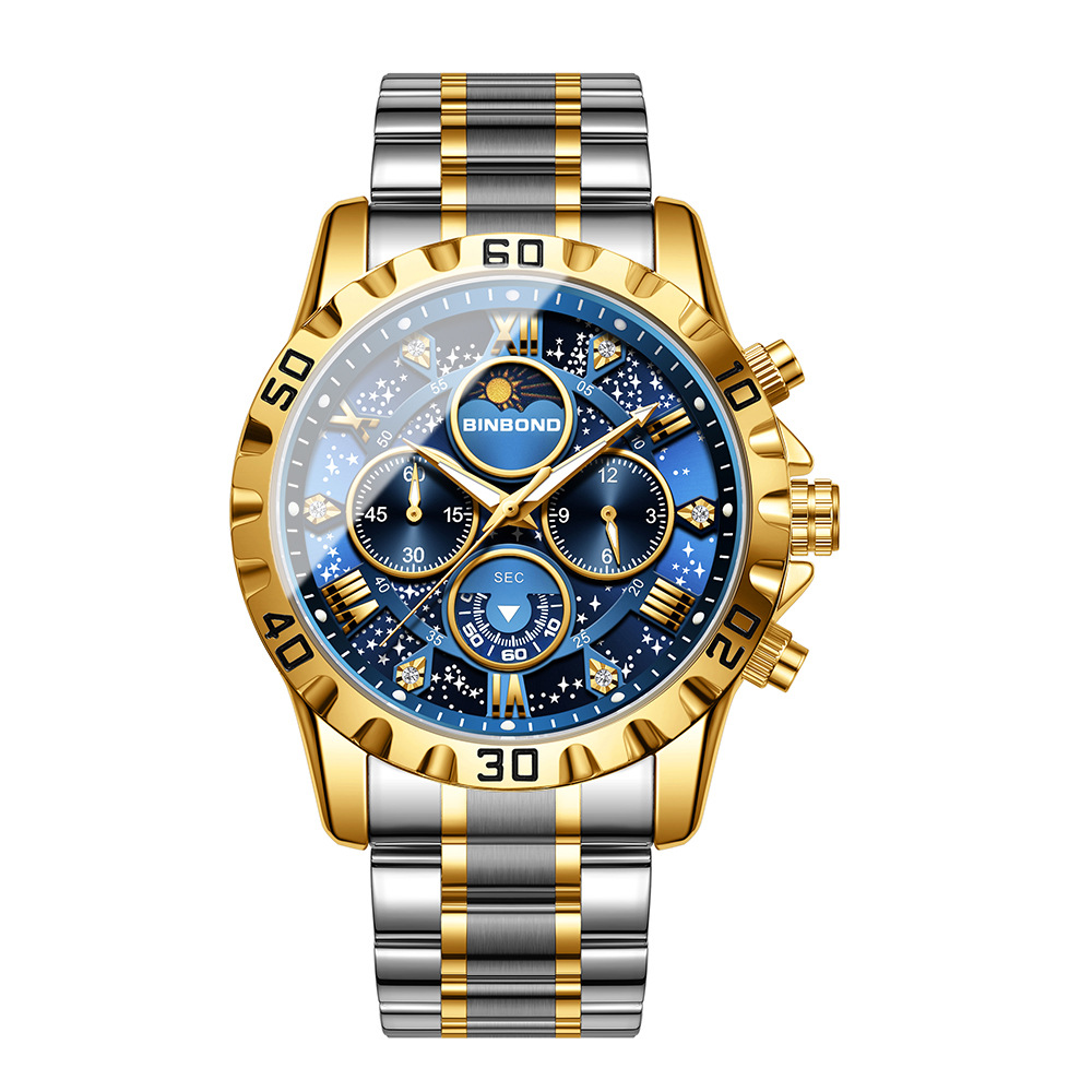 2026 Men Watch Light Luxury Bu - đánh giá và giá Moonphase Complication Watch