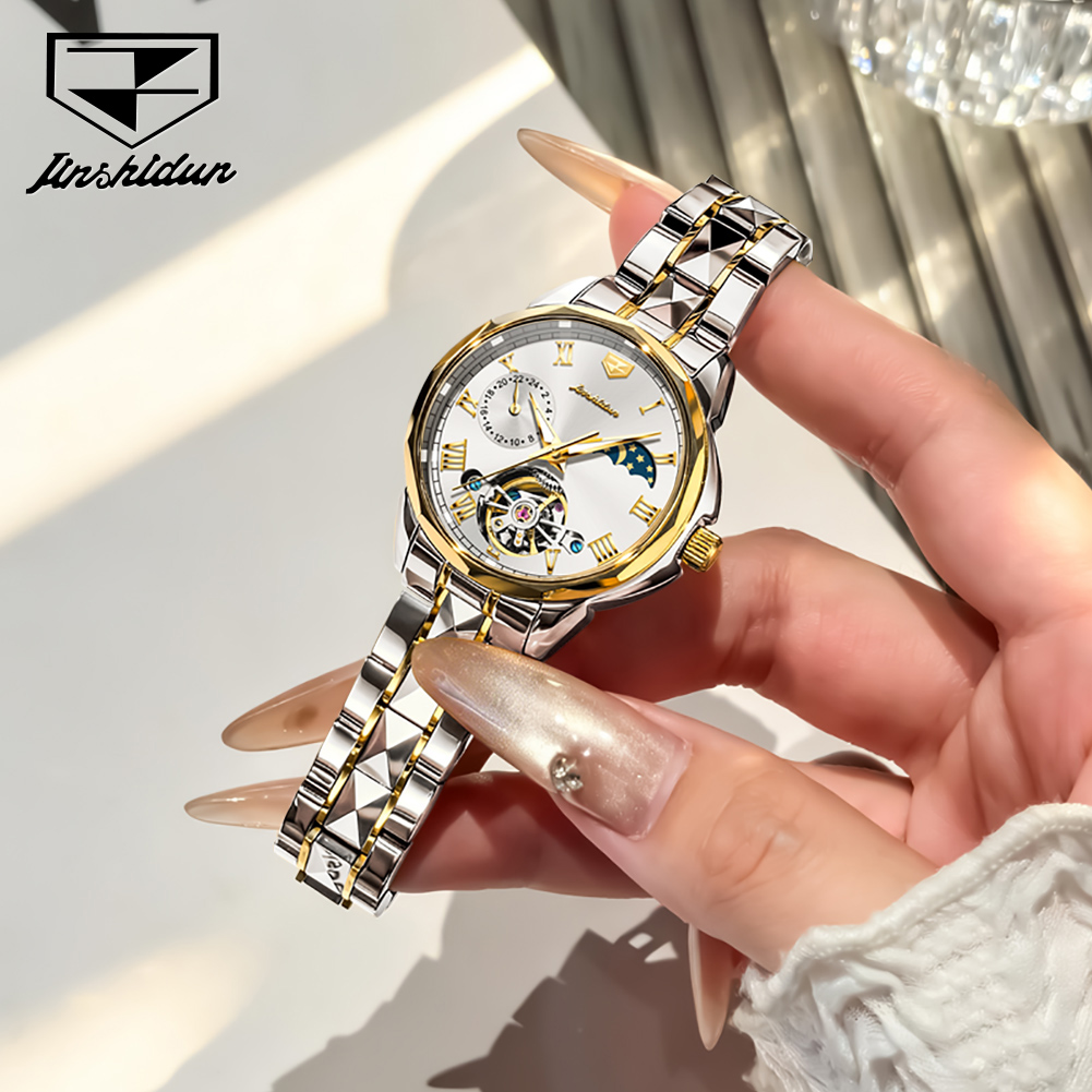 JSDUN 8937 Ladies Watches Auto - đánh giá và giá Luxury Watch Moon Phase