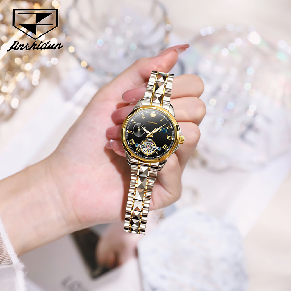 JSDUN 8937 Ladies Watches Auto - đánh giá và giá Luxury Watch Moon Phase
