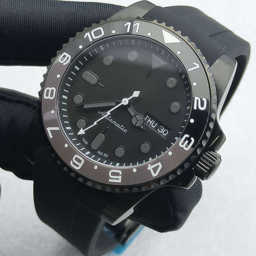 40MM NH36 Watch Black Men's St - đánh giá và giá Sapphire Crystal Display