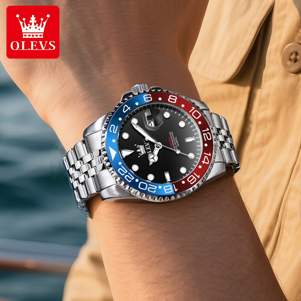 OLEVS 5657 Original Brand Men' - đánh giá và giá Luxury Watch Moon Phase
