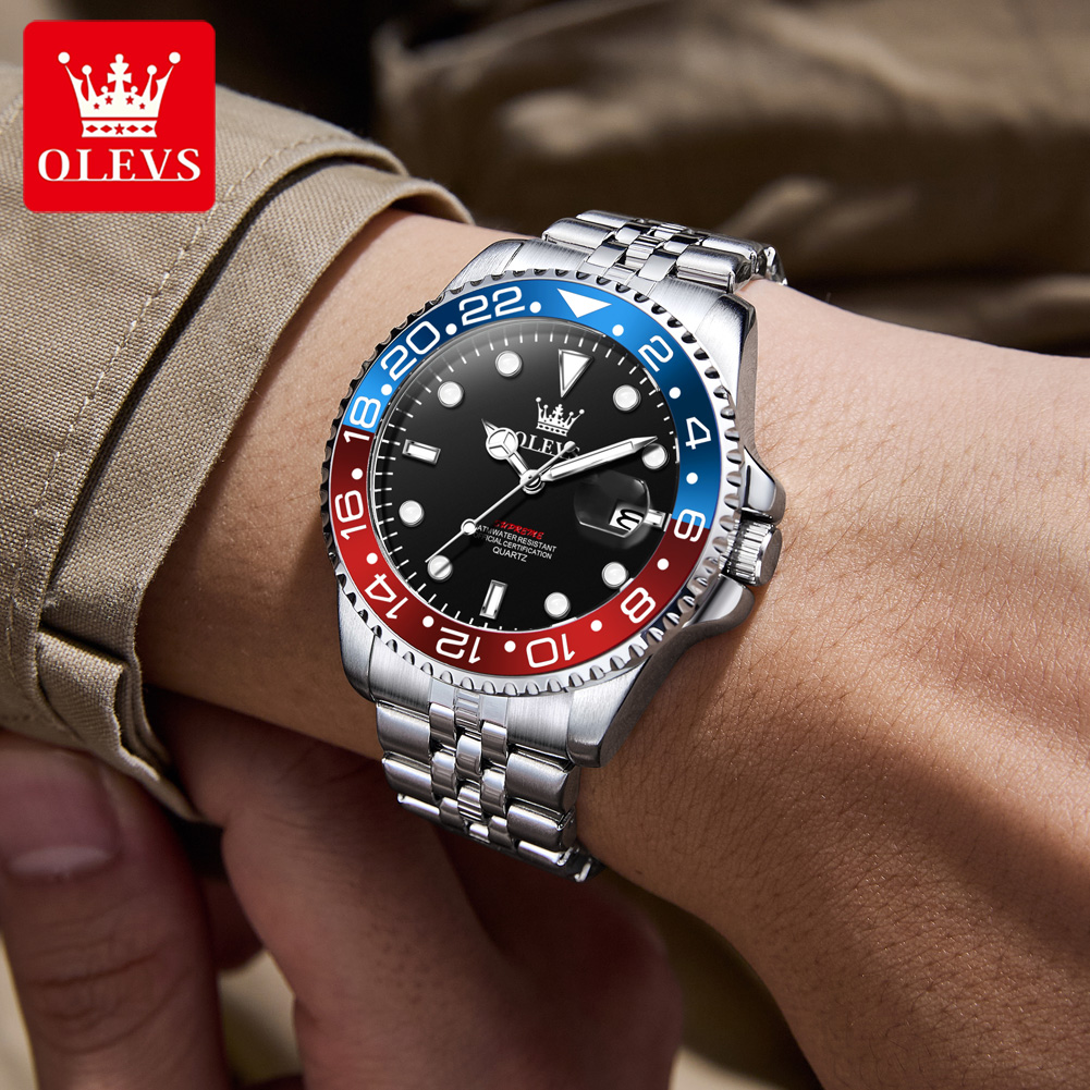 OLEVS 5657 Original Brand Men' - đánh giá và giá Luxury Watch Moon Phase