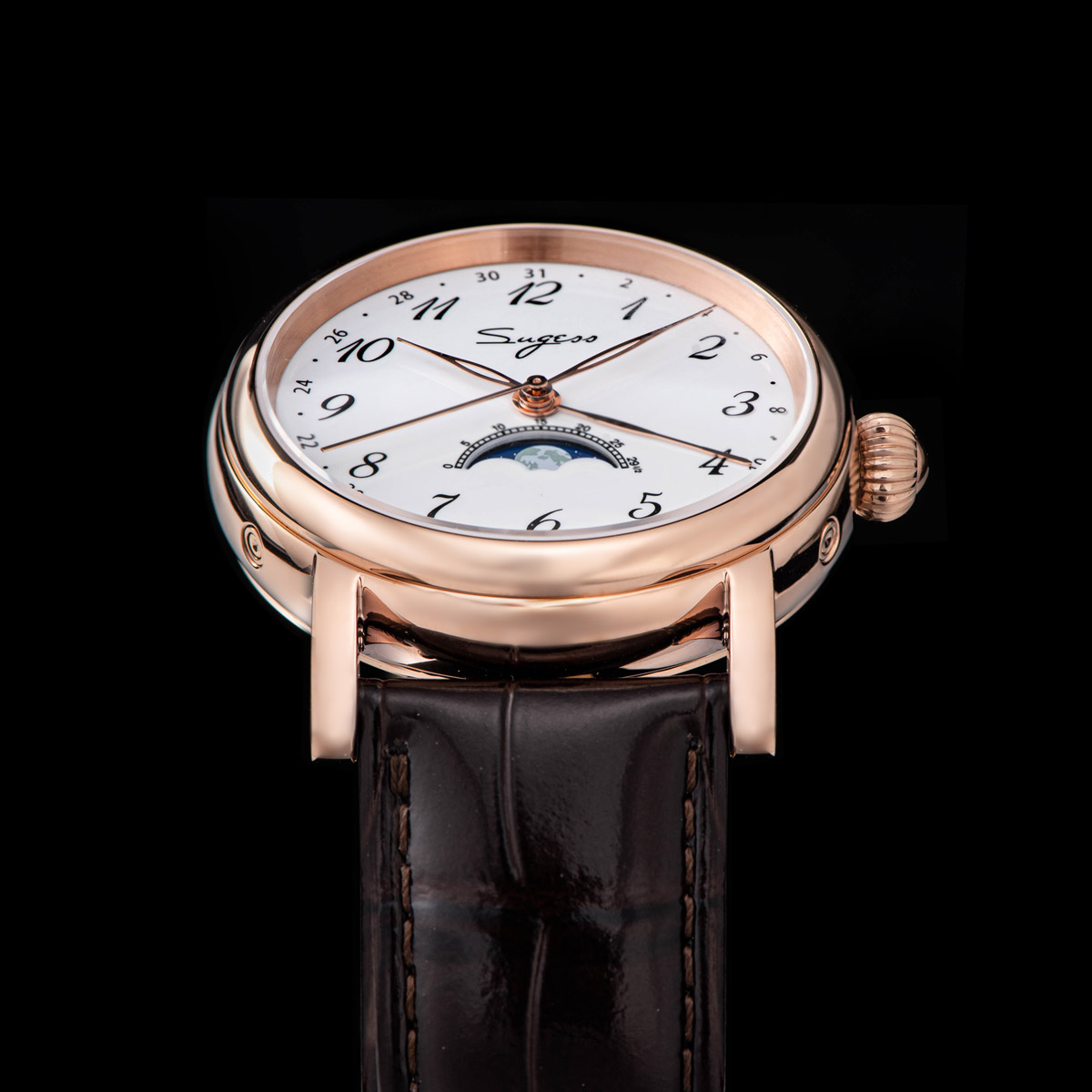 Sugess Men Watches Tianjin ST2 - đánh giá và giá Moonphase Complication Watch