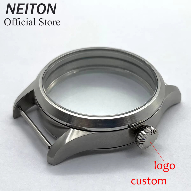 NEITON 42mm Manual Watch Case  - đánh giá và giá Sapphire Crystal Display