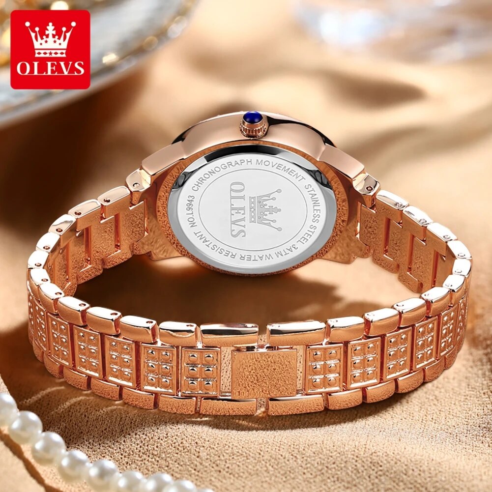 OLEVS 9943 Luxury All Diamond  - đánh giá và giá Luxury Watch Diamond