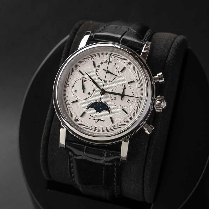 Hải Âu Phong Trào ST1908 Suges - đánh giá và giá Moonphase Complication Watch