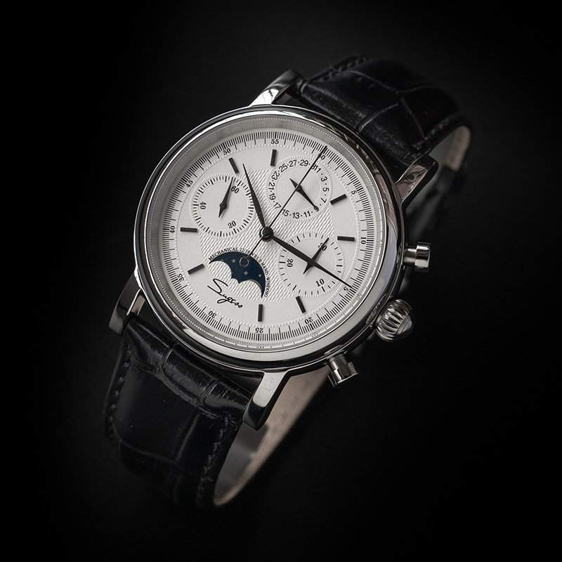 Hải Âu Phong Trào ST1908 Suges - đánh giá và giá Moonphase Complication Watch