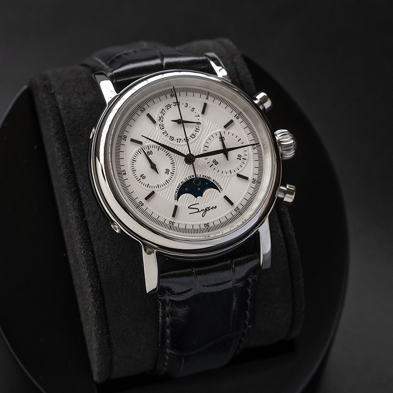 Hải Âu Phong Trào ST1908 Suges - đánh giá và giá Moonphase Complication Watch