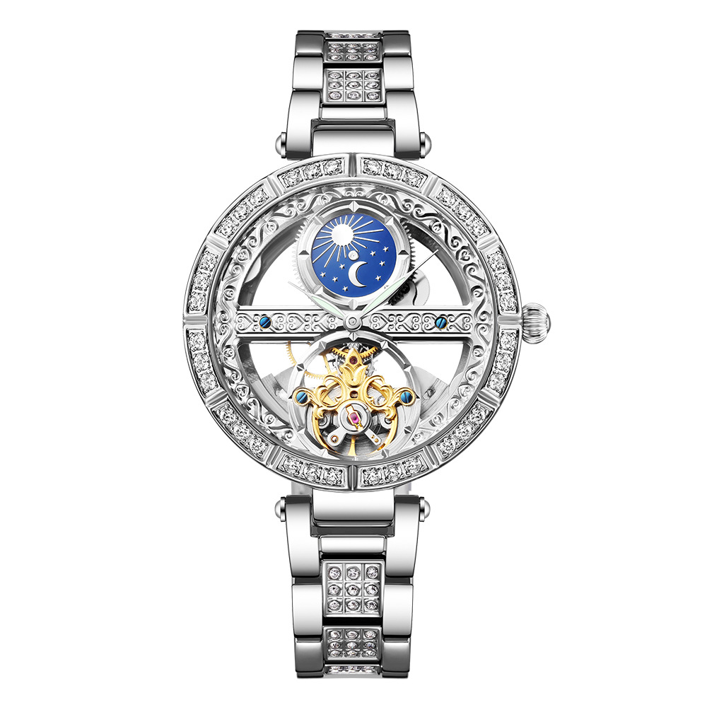 Ladies Watch Automatic Woman L - đánh giá và giá Luxury Watch Moon Phase