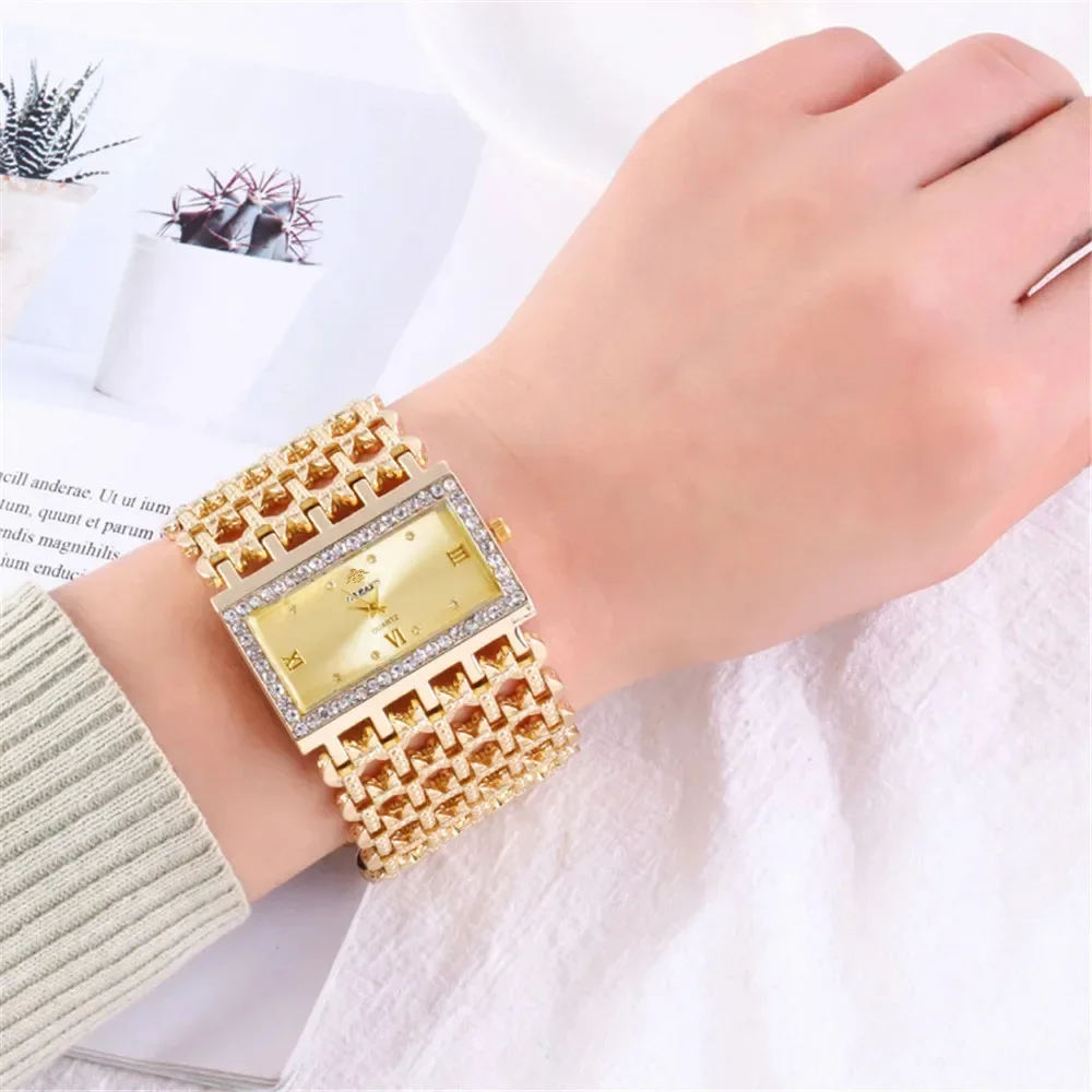 Women's Fashion Luxury Square  - đánh giá và giá Luxury Watch Diamond