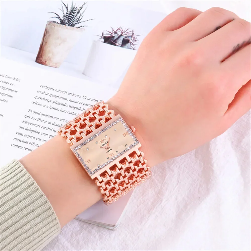 Women's Fashion Luxury Square  - đánh giá và giá Luxury Watch Diamond