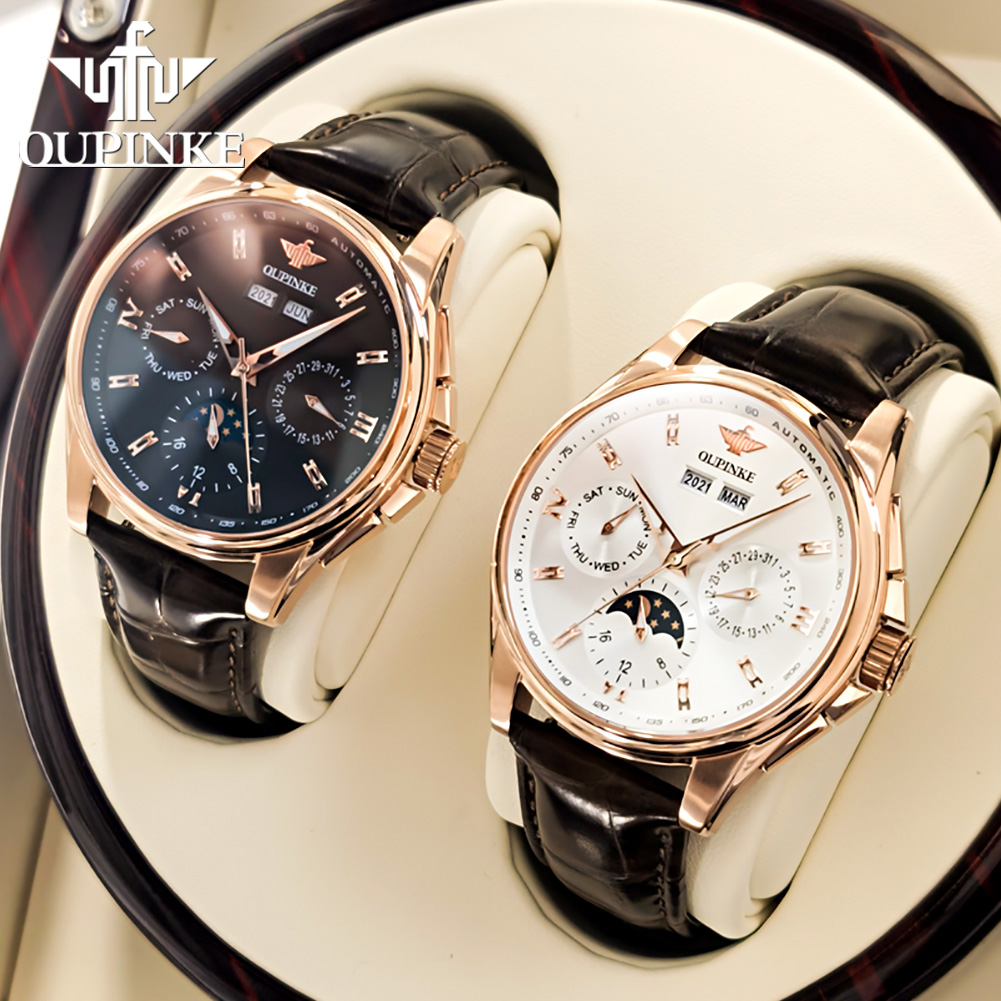 OUPINKE 3189 Men Fully Automat - đánh giá và giá Moonphase Complication Watch