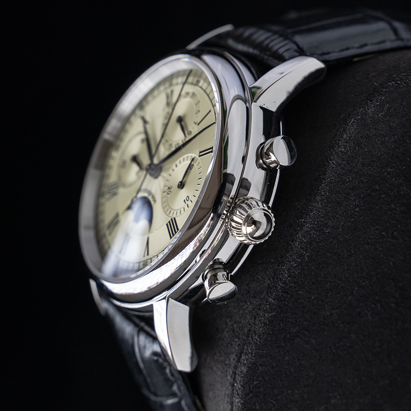 Sugess Nam Dây ST1908 Phong Tr - đánh giá và giá Moonphase Complication Watch