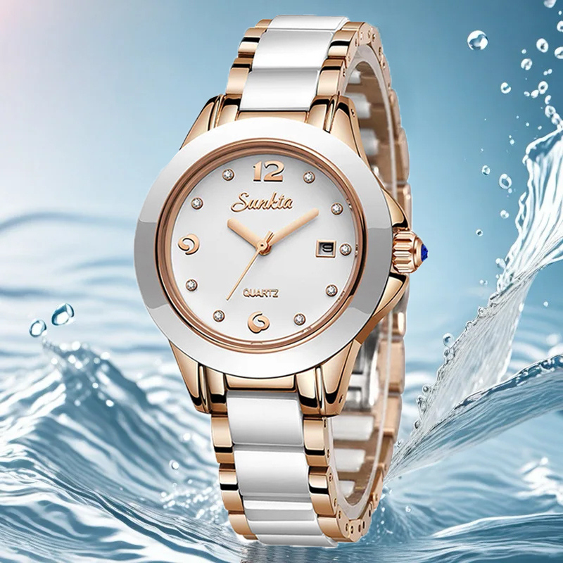 Sunkta Fashion Casual Quartz W - đánh giá và giá Luxury Watch Diamond