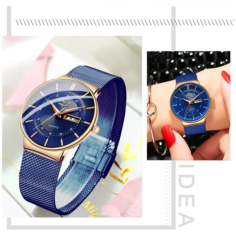 Women Watches LIGE Top Brand L - đánh giá và giá Luxury Watch Top 10
