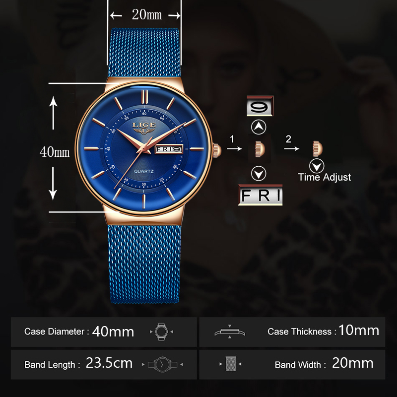 Women Watches LIGE Top Brand L - đánh giá và giá Luxury Watch Top 10