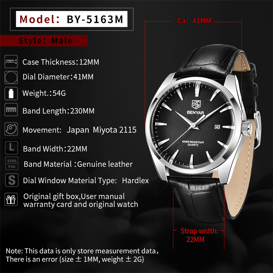 Benyar 5163 Top Brand Luxury M - đánh giá và giá Luxury Watch Business