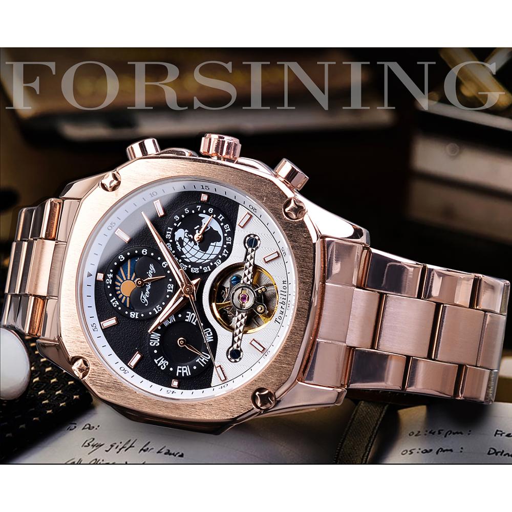 Forsining Thương Hiệu Nam Đồng - đánh giá và giá Moonphase Complication Watch