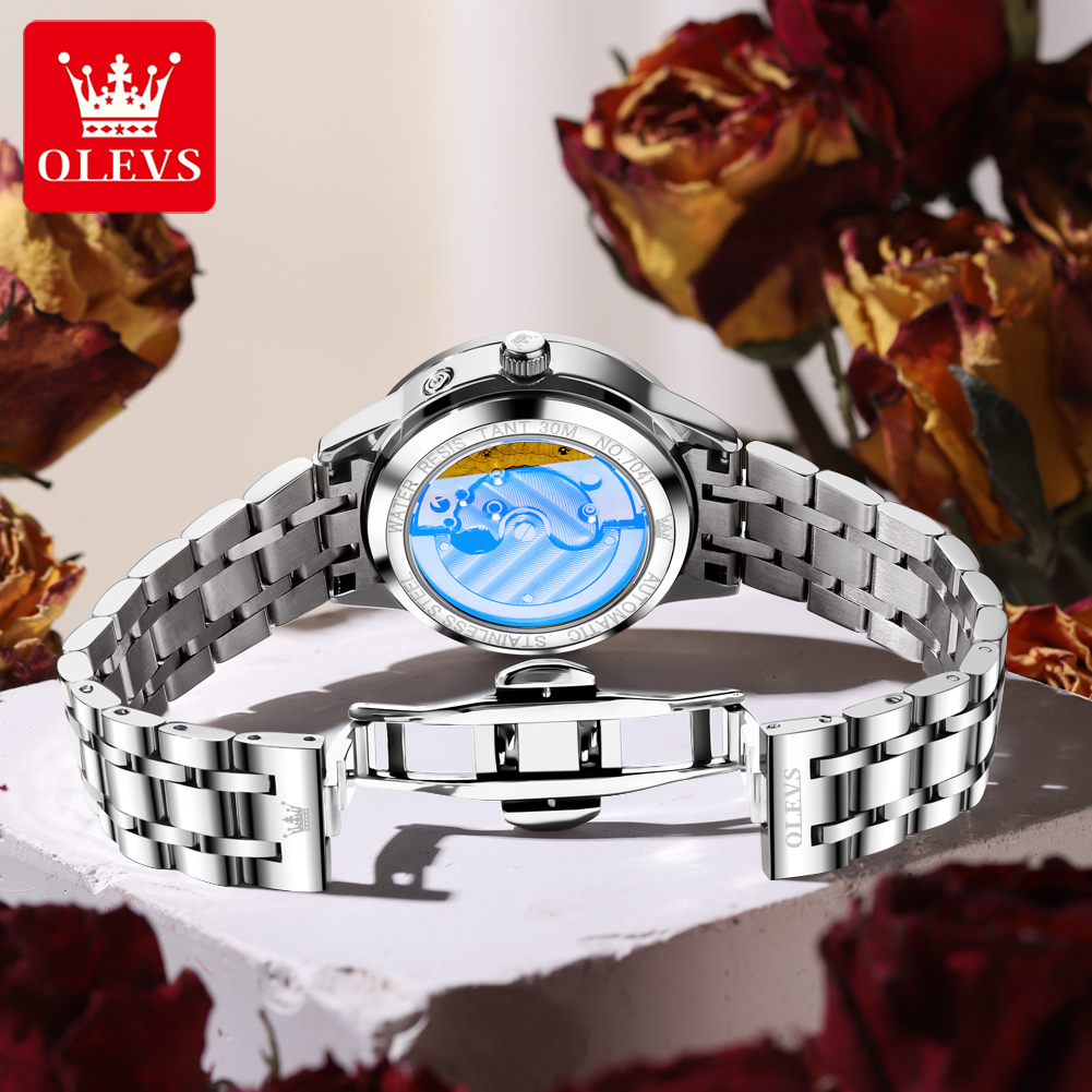 OLEVS 7041 Elegance Moon Phase - đánh giá và giá Luxury Watch Moon Phase