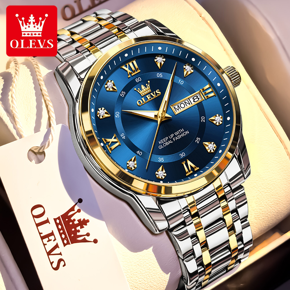 OLEVS Brand Fashion men's watc - đánh giá và giá Luxury Watch Business
