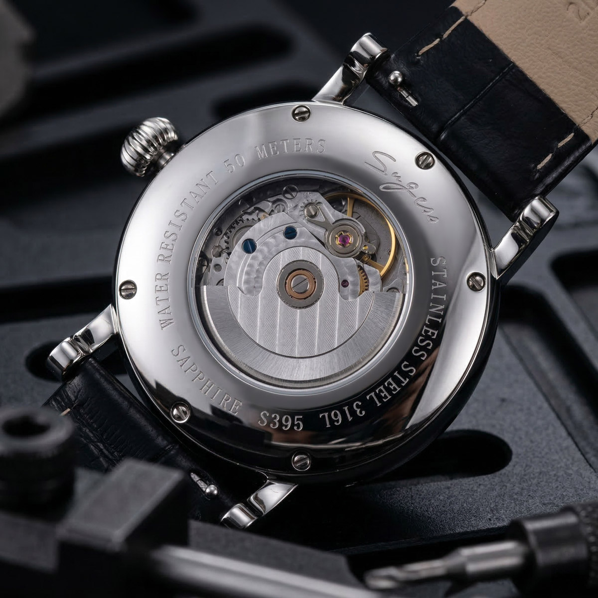 Sugess Cho Nam Đồng Hồ Cơ Tự Đ - đánh giá và giá Moonphase Complication Watch