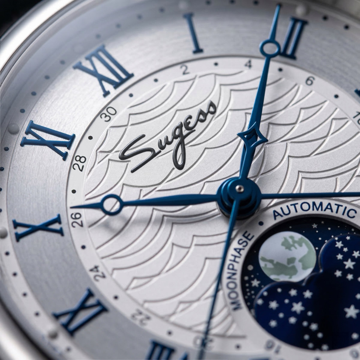 Sugess Cho Nam Đồng Hồ Cơ Tự Đ - đánh giá và giá Moonphase Complication Watch