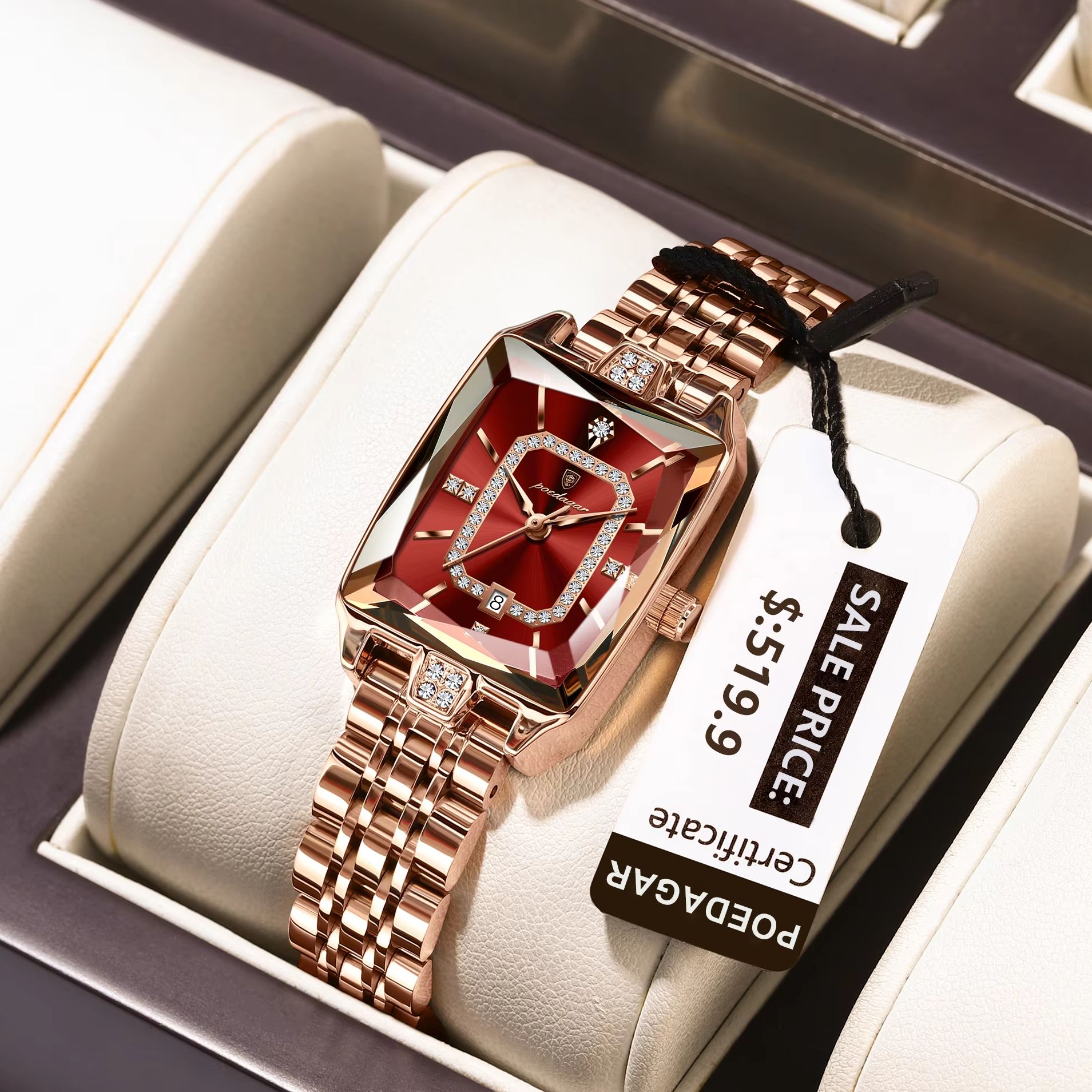 POEDAGAR Fashion Elegant Women - đánh giá và giá Luxury Watch Girl