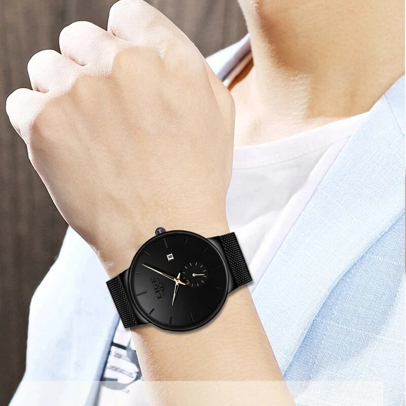 LIGE Fashion Mens Watches Top  - đánh giá và giá Luxury Watch Top 10
