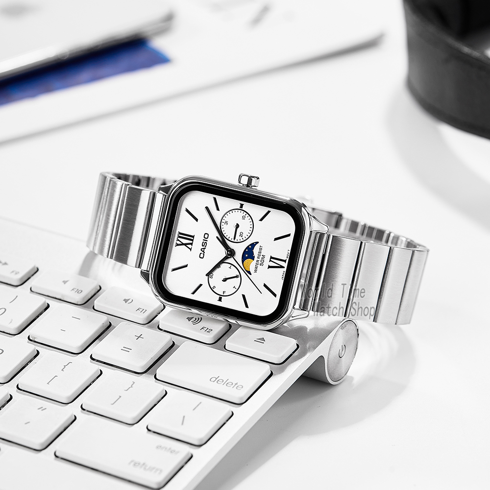 Casio wrist watch for men Fash - đánh giá và giá Moonphase Complication Watch