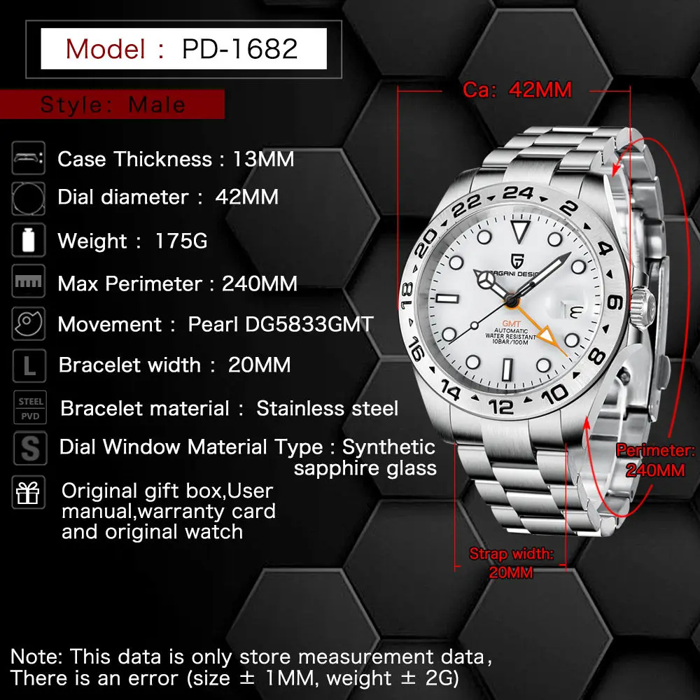 2026 PAGANI Design New Men's A - đánh giá và giá Sapphire Crystal Display