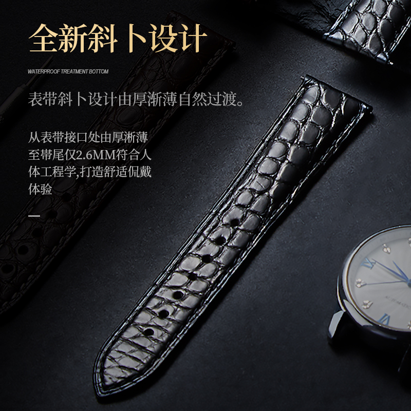 Alligator Leather Watch Strap  - đánh giá và giá Luxury Watch Longines