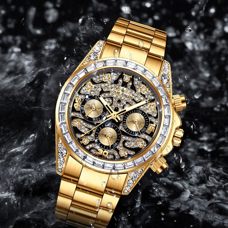 Stainless Steel New Gold Six-H - đánh giá và giá Moonphase Complication Watch